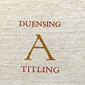 Duensing Titling: A New Typeface Designed, Cut and Cast Into Metal, Jim Rimmer